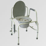 Кресло-туалет с опускающимися подлокотниками AMCF97